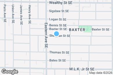 Map image of the property - 834 Sherman St SE