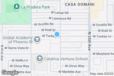 Map image of the property - 3709 W Tuckey Ln