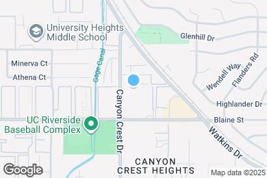 Map image of the property - University Crest Apartments - Near UCR