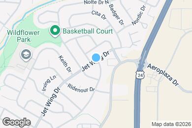 Map image of the property - 1105 Jet Wing Dr