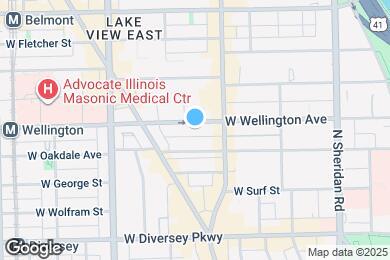 Map image of the property - 631 W Wellington Ave