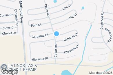 Map image of the property - 202 Gladiola Ct