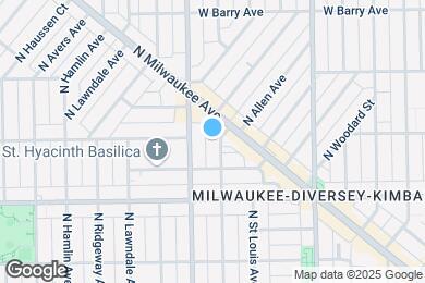Map image of the property - 2858 N Drake Ave