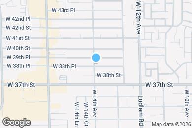Map image of the property - 1397 W 38th Pl