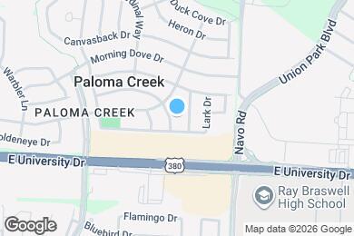 Map image of the property - 1813 Sparrow Ln
