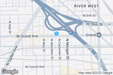 Map image of the property - 1039 W Grand Ave