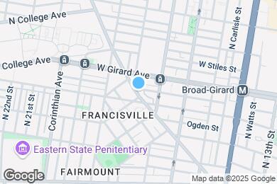 Map image of the property - 1733 Ridge Ave