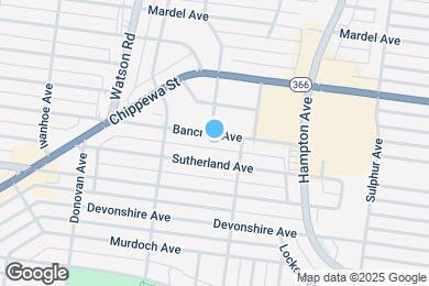 Map image of the property - 6326 Bancroft Ave