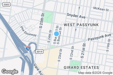 Map image of the property - 2311 S Bucknell St