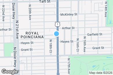 Map image of the property - 1100 N Federal Hwy