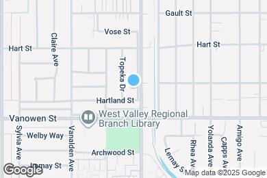 Map image of the property - 6851 Wilbur Ave