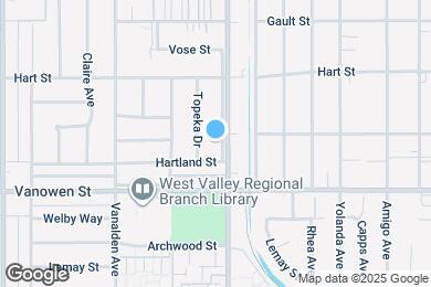 Map image of the property - 6851 Wilbur Ave