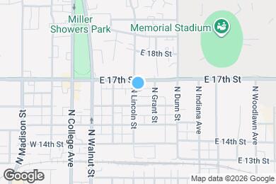 Map image of the property - 1204 N Lincoln St