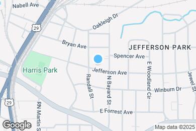 Map image of the property - 1351 Jefferson Ave