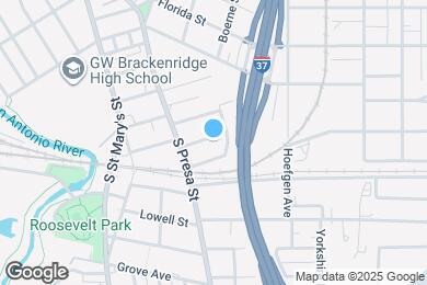 Map image of the property - Updated & charming Lavaca home with large fenced yard