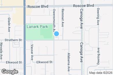 Map image of the property - 8010 Owensmouth Ave