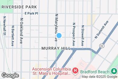 Map image of the property - 2544 N Maryland Ave