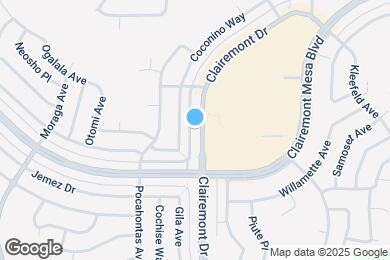 Map image of the property - 4640 Clairemont Dr