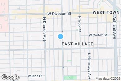 Map image of the property - 1028 N Wolcott Ave