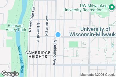 Map image of the property - 3284 N Oakland Ave