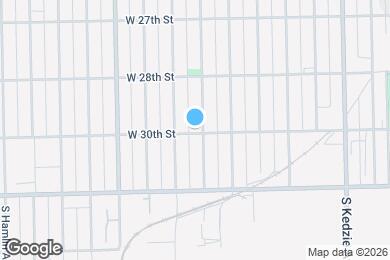 Map image of the property - 2858 S Trumbull Ave