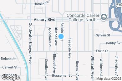 Map image of the property - 6241 Bellaire Ave