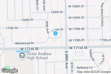 Map image of the property - 8840 Hickory Dr