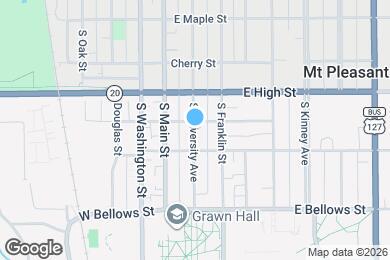 Map image of the property - 917 S University Ave