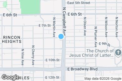 Map image of the property - 1830 E 8th St