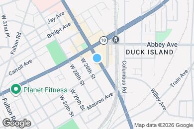 Map image of the property - 2078 W 25th St