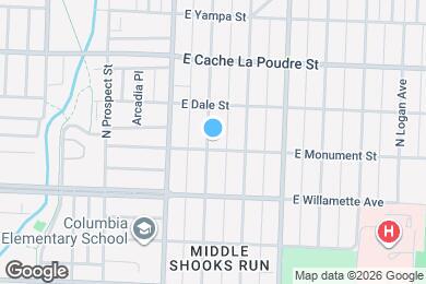 Map image of the property - 705 Custer Ave