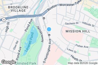 Map image of the property - 82 S Huntington Ave