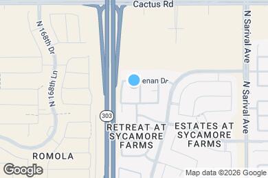 Map image of the property - 11690 N 166th Dr
