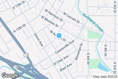 Map image of the property - 630 W Adams St