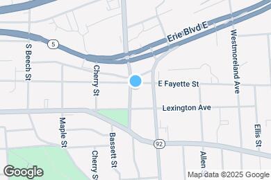 Map image of the property - 205 Columbus Ave