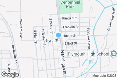 Map image of the property - 1101 N Michigan Street