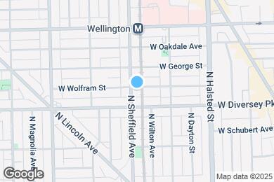 Map image of the property - 2825 N Sheffield Ave