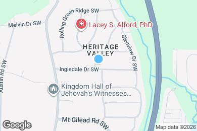 Map image of the property - 3545 Ingledale Dr SW