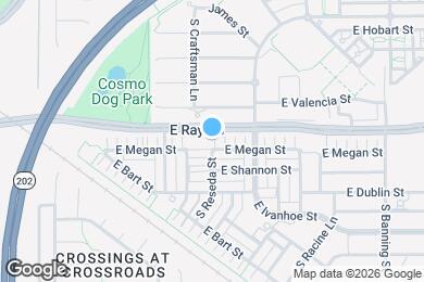 Map image of the property - 2728 E Megan St