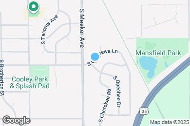 Map image of the property - 2905 S Chippewa Ln