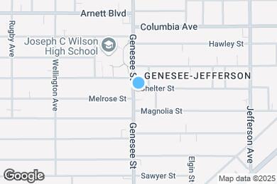 Map image of the property - 580 Genesee St