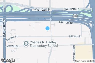 Map image of the property - 8231 NW 8th St