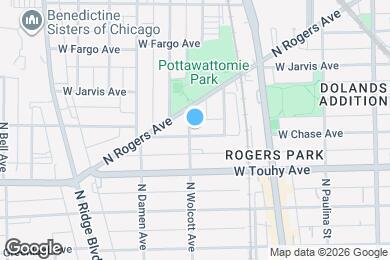Map image of the property - 7303 N Wolcott Ave