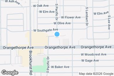 Map image of the property - 1600 W Hill Ave