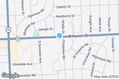 Map image of the property - 707 W Huron St