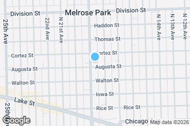 Map image of the property - 1105 N 19th Ave