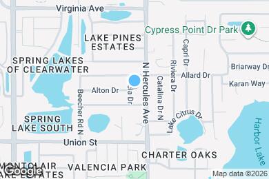 Map image of the property - 2163 Alicia Dr