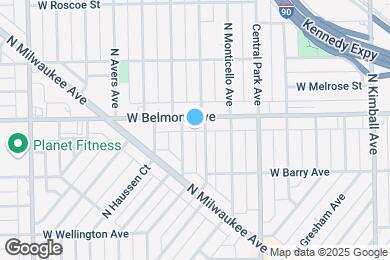 Map image of the property - 3713 W Belmont Ave