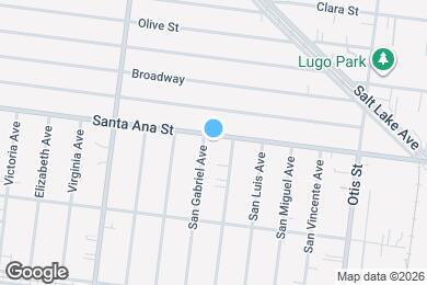 Map image of the property - 3806 Santa Ana St