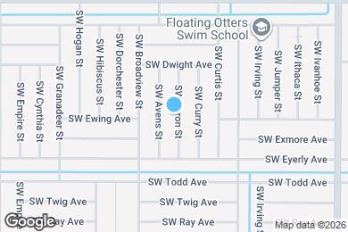 Map image of the property - 1256 SW Byron St